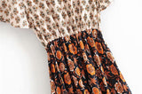Bohemian Floral Batwing Maxi Dress - View 14 | Clistos