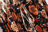 Bohemian Floral Batwing Maxi Dress - View 17 | Clistos