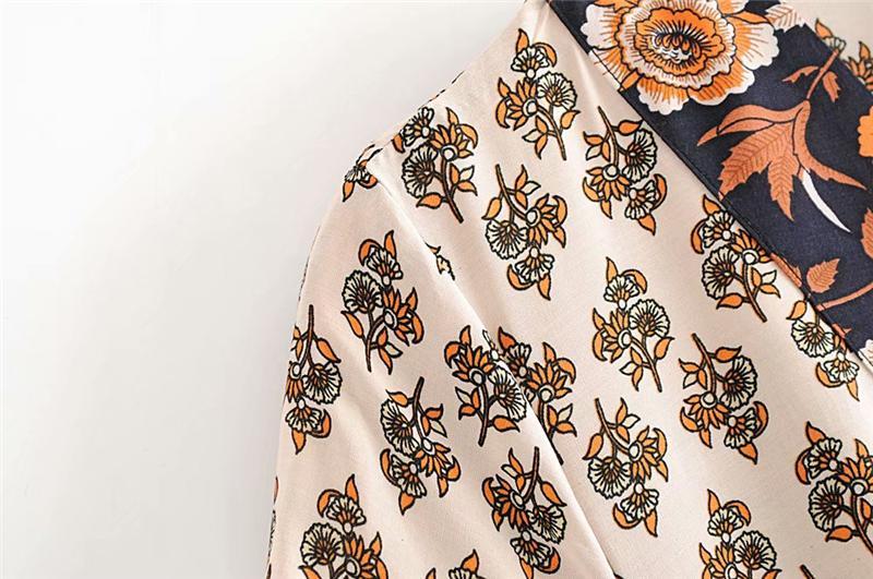 Bohemian Floral Batwing Maxi Dress - View 18 | Clistos