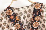 Bohemian Floral Batwing Maxi Dress - View 7 | Clistos