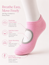 BloomGrip Non Slip Pilates Socks for Women
