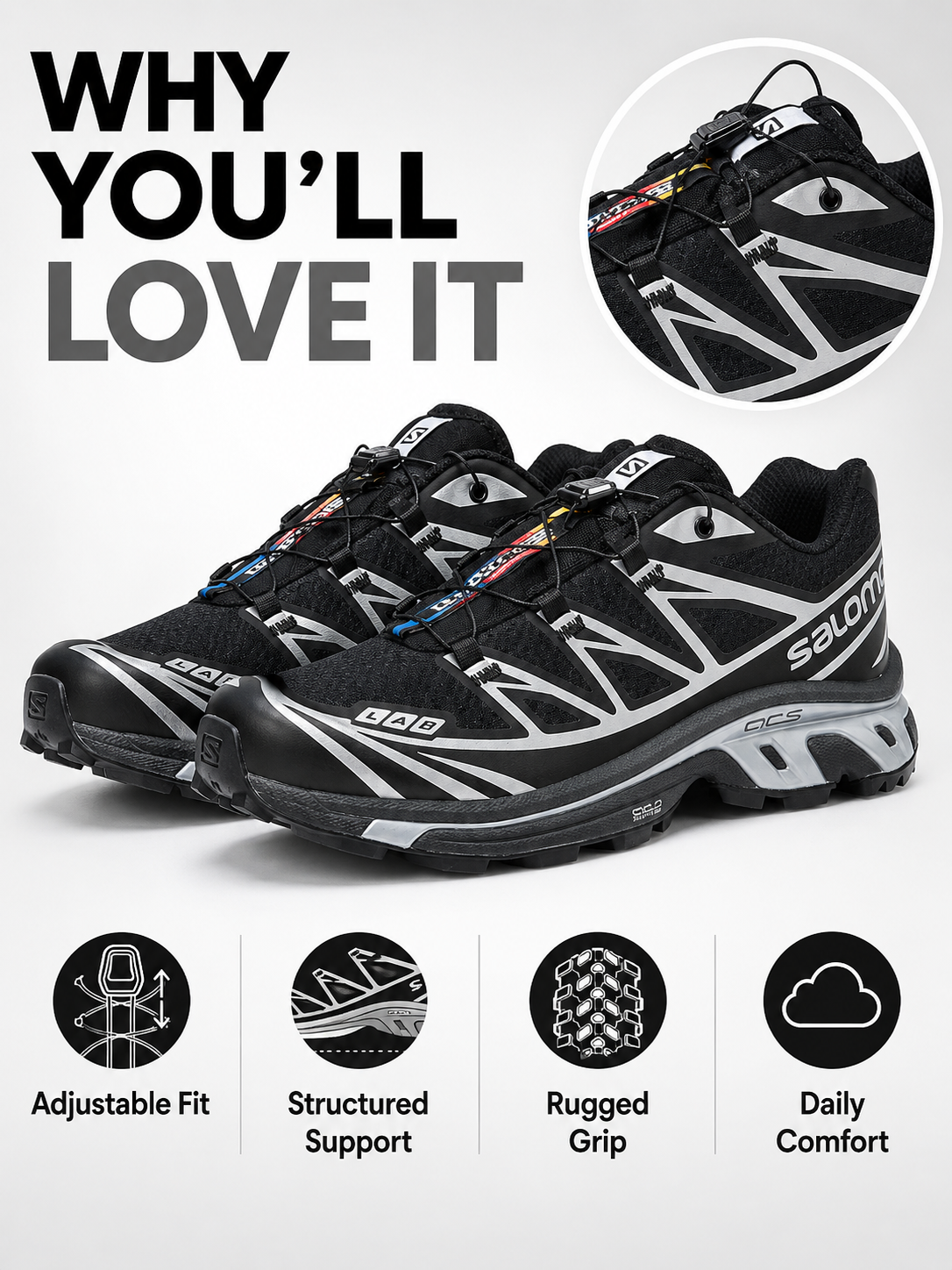Salomon XT-6 Unisex Fashion Sneakers