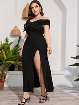 Clistos off shoulder ruched midi dress - View 6 | Clistos