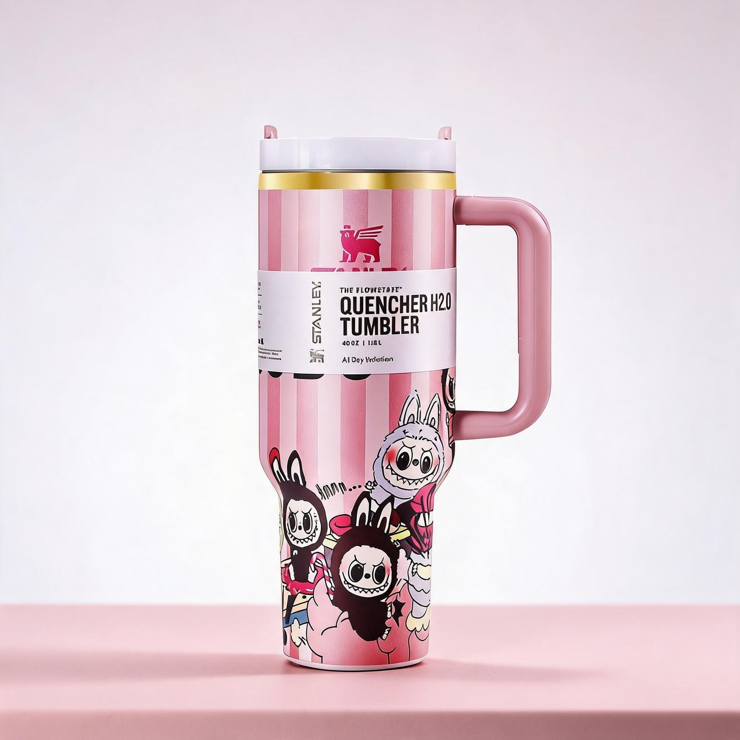 Stanley Quencher Tumbler with Labubu Design redesigned product image