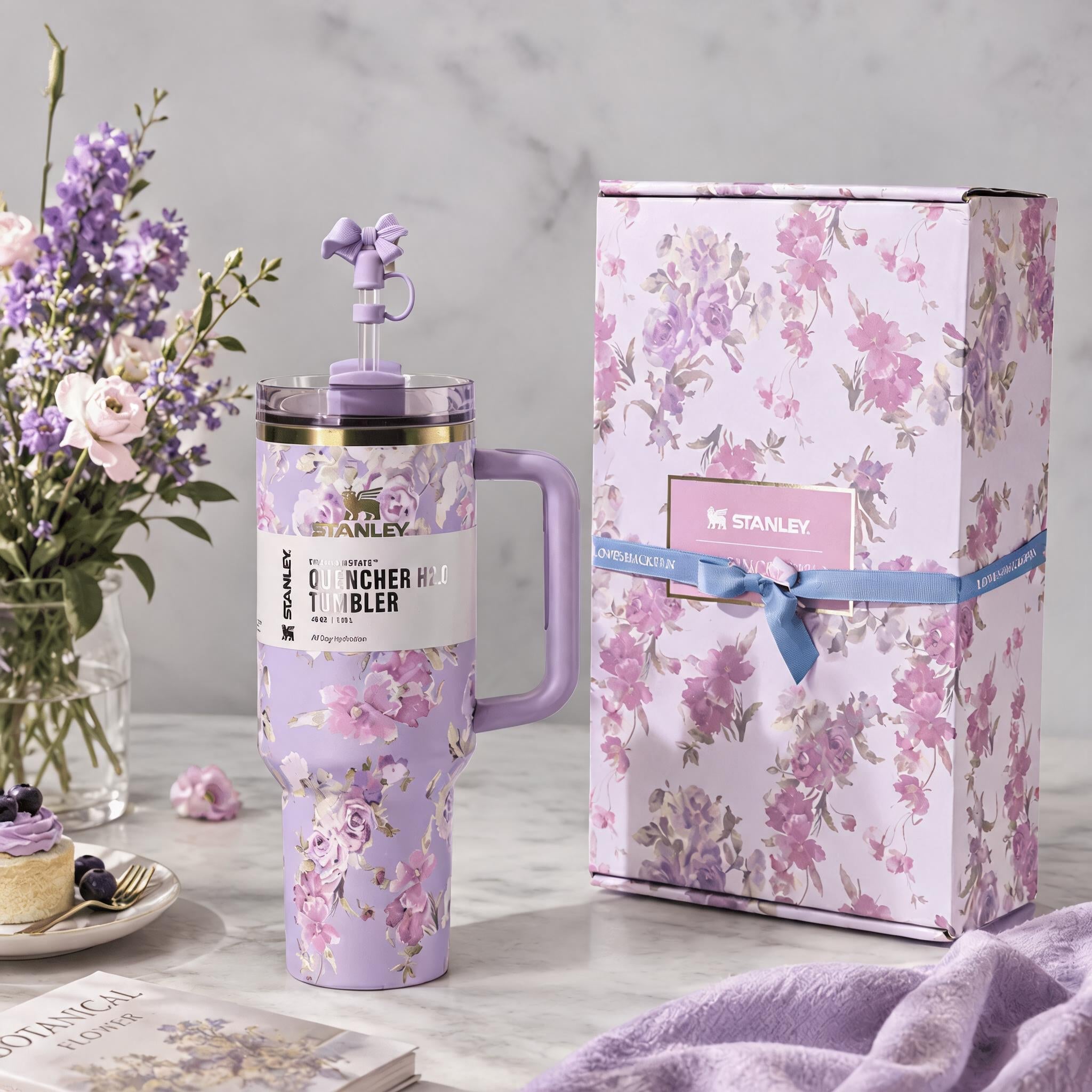 Stanley Lavender Bloom 40oz Insulated Tumbler with Gift Box redesigned product image