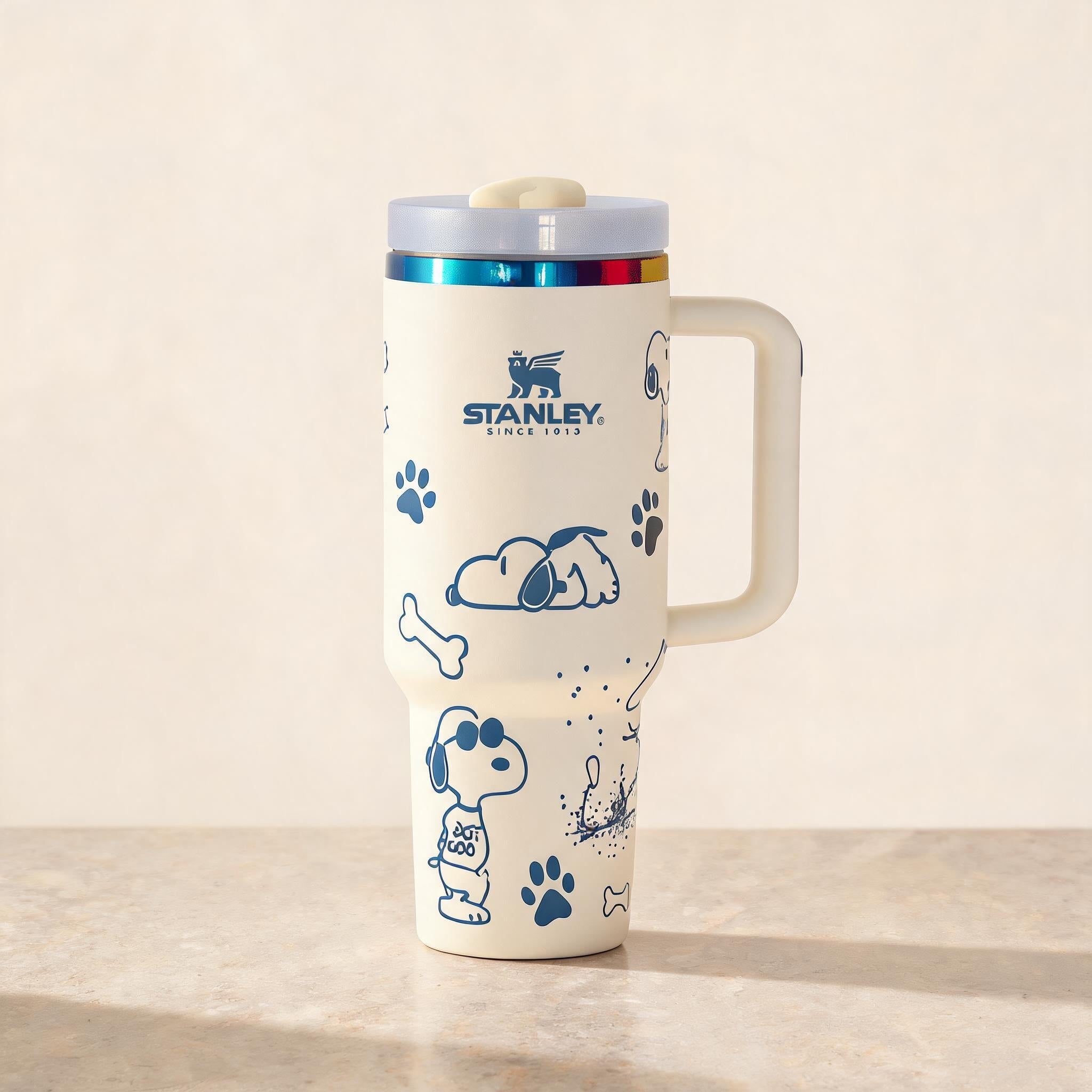 Stanley x Peanuts Snoopy 40 oz Insulated Tumbler with Handle redesigned product image