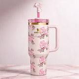 Stanley x LoveShackFancy Rosa Beaux Pink 40 oz Quencher Tumbler Gift Set redesigned product image