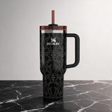 Stanley x Barbie Limited Edition '80s Western Ken 40 oz Quencher H2.0 FlowState Tumbler - Midnight Black redesigned product image
