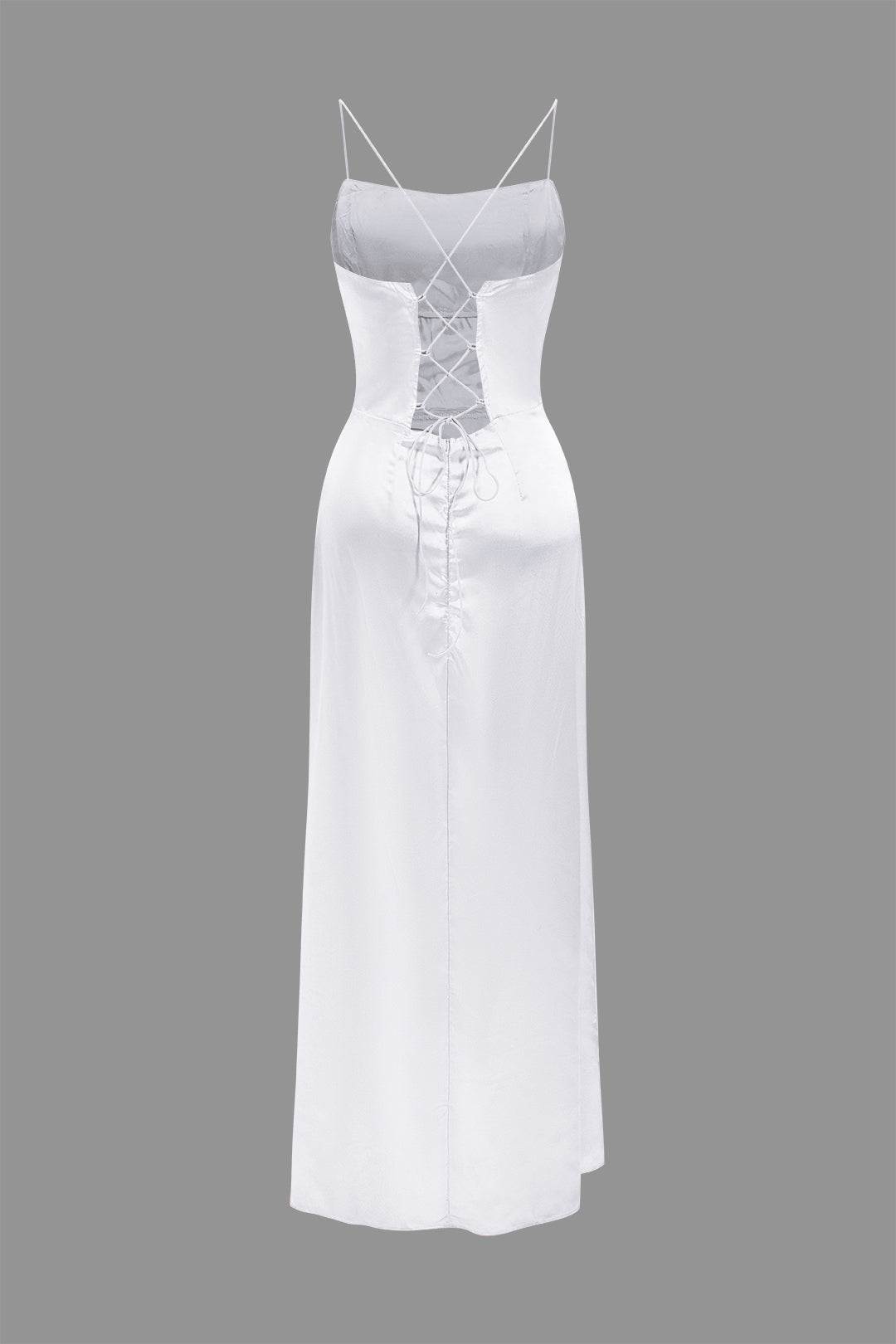 Clistos Corset Cowl Neck High Slit Maxi Dress - View 13 | Clistos