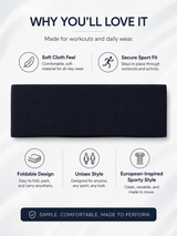 FlexCore Wide Sports Headband for Women