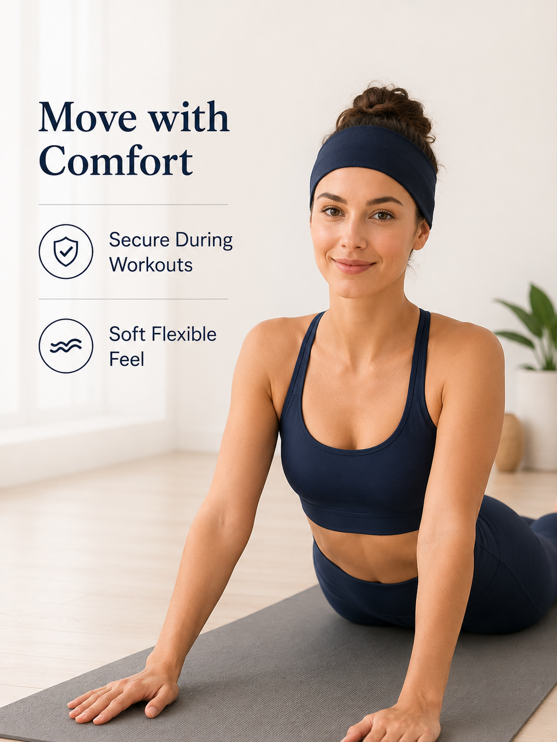FlexCore Wide Sports Headband for Women