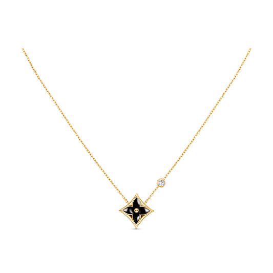 STAR BLACK MOP NECKLACE