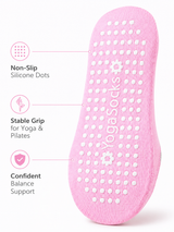 BloomGrip Non Slip Pilates Socks for Women