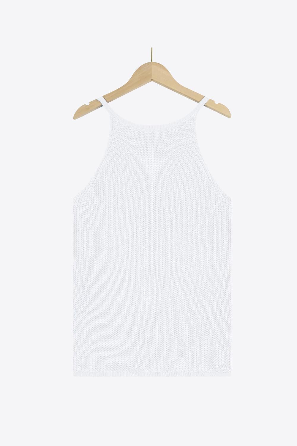 Open knit tank top - View 12 | Clistos