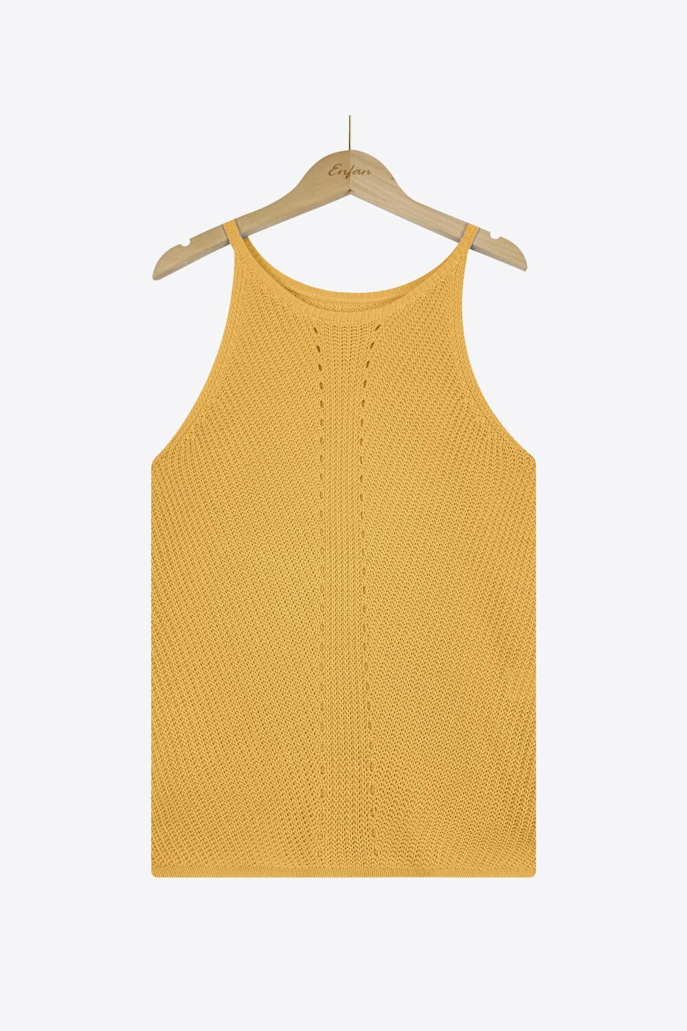 Open knit tank top - View 15 | Clistos