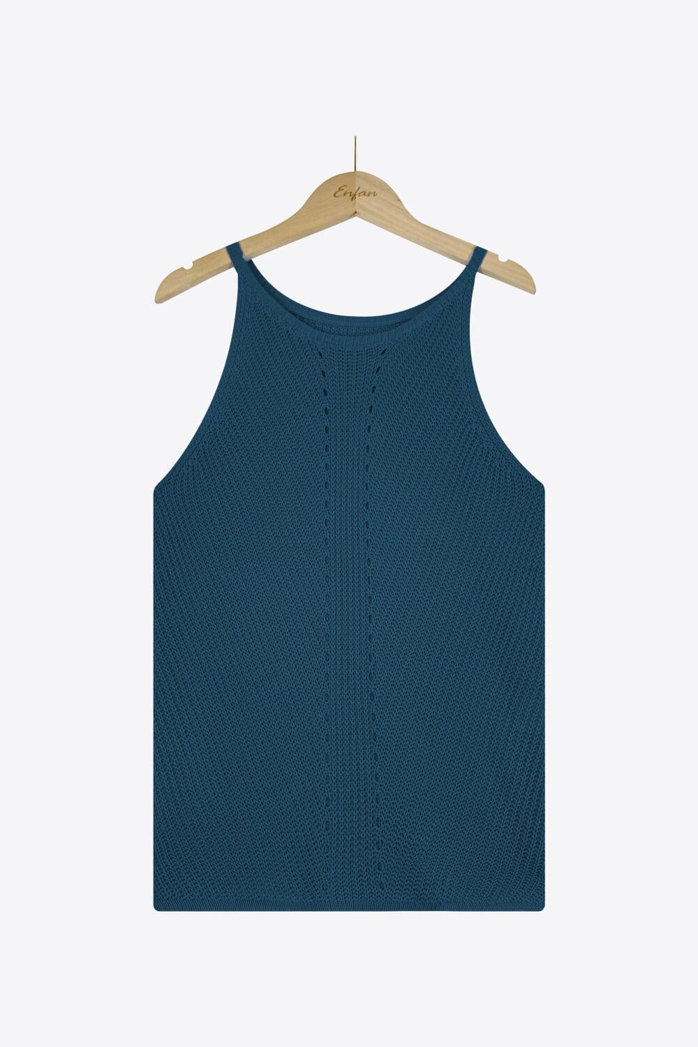 Open knit tank top - View 21 | Clistos