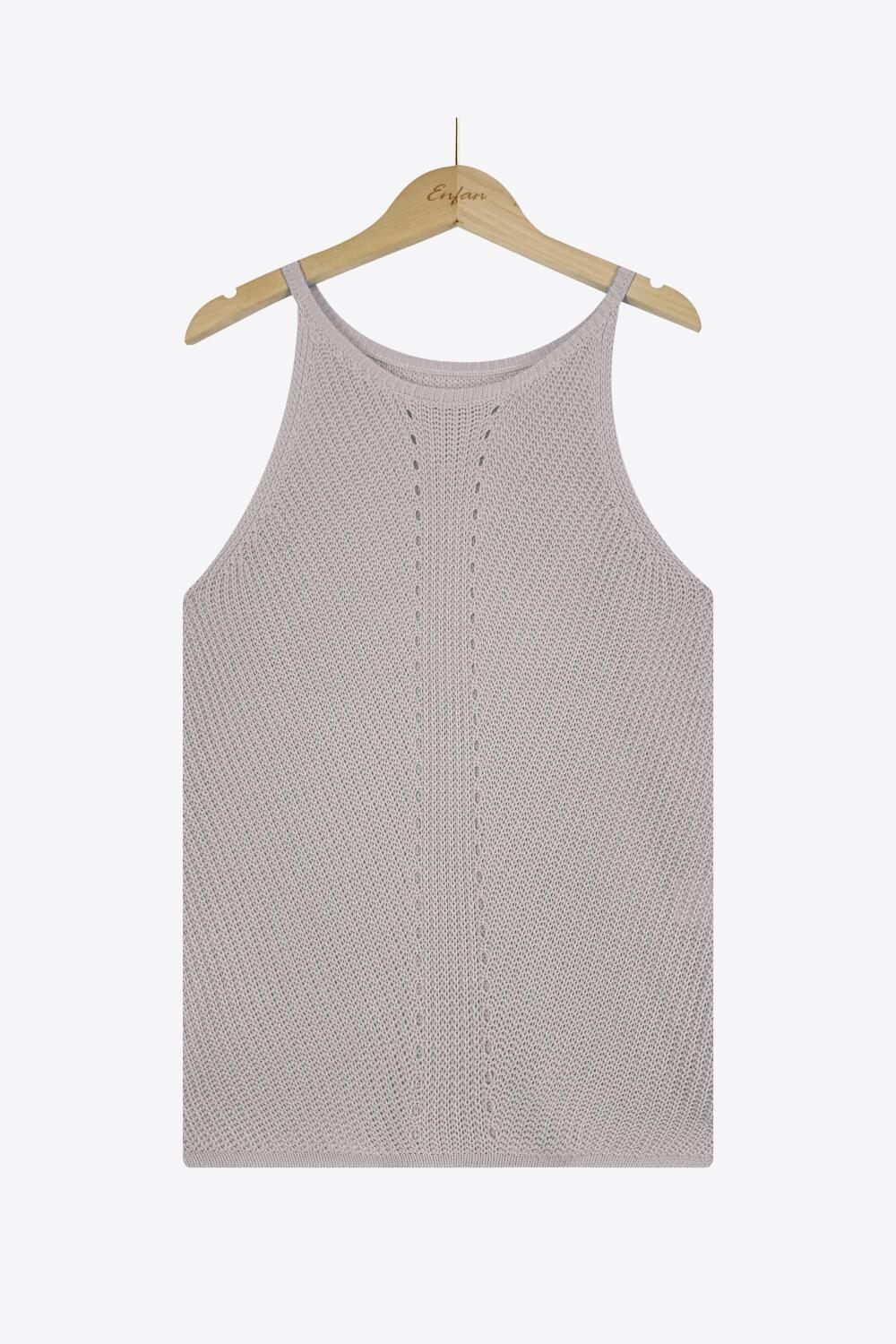 Open knit tank top - View 24 | Clistos