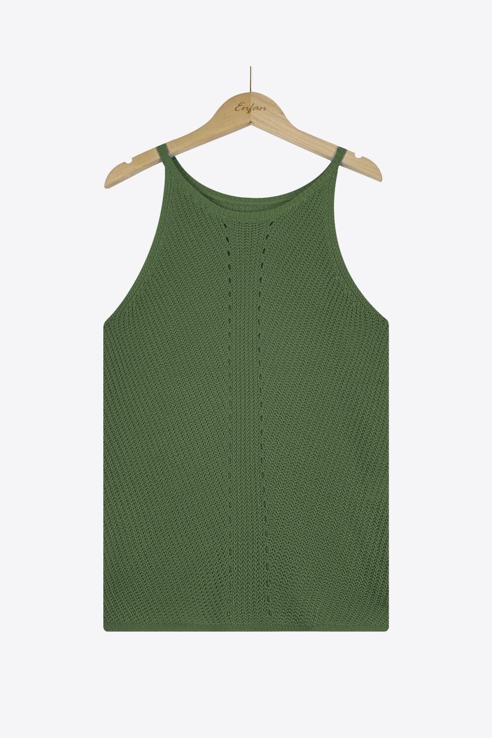 Open knit tank top - View 27 | Clistos