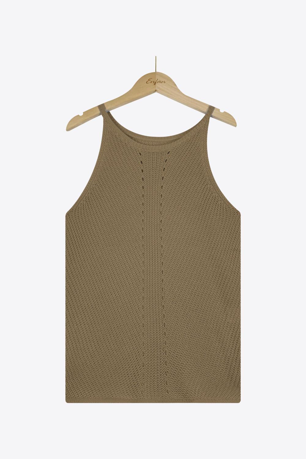 Open knit tank top - View 30 | Clistos