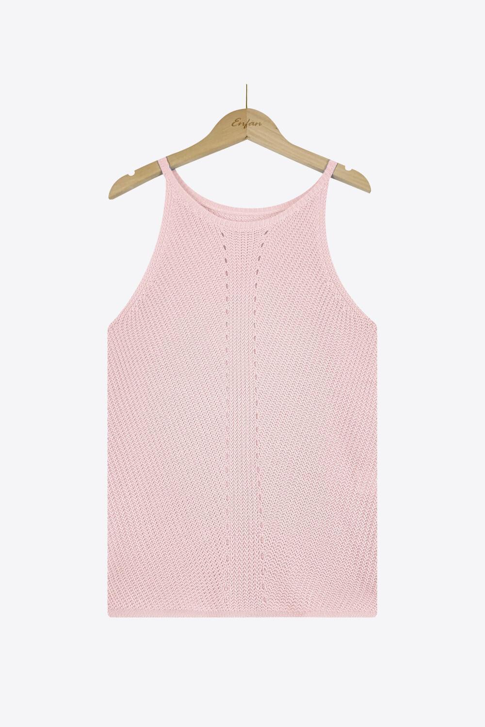 Open knit tank top - View 6 | Clistos