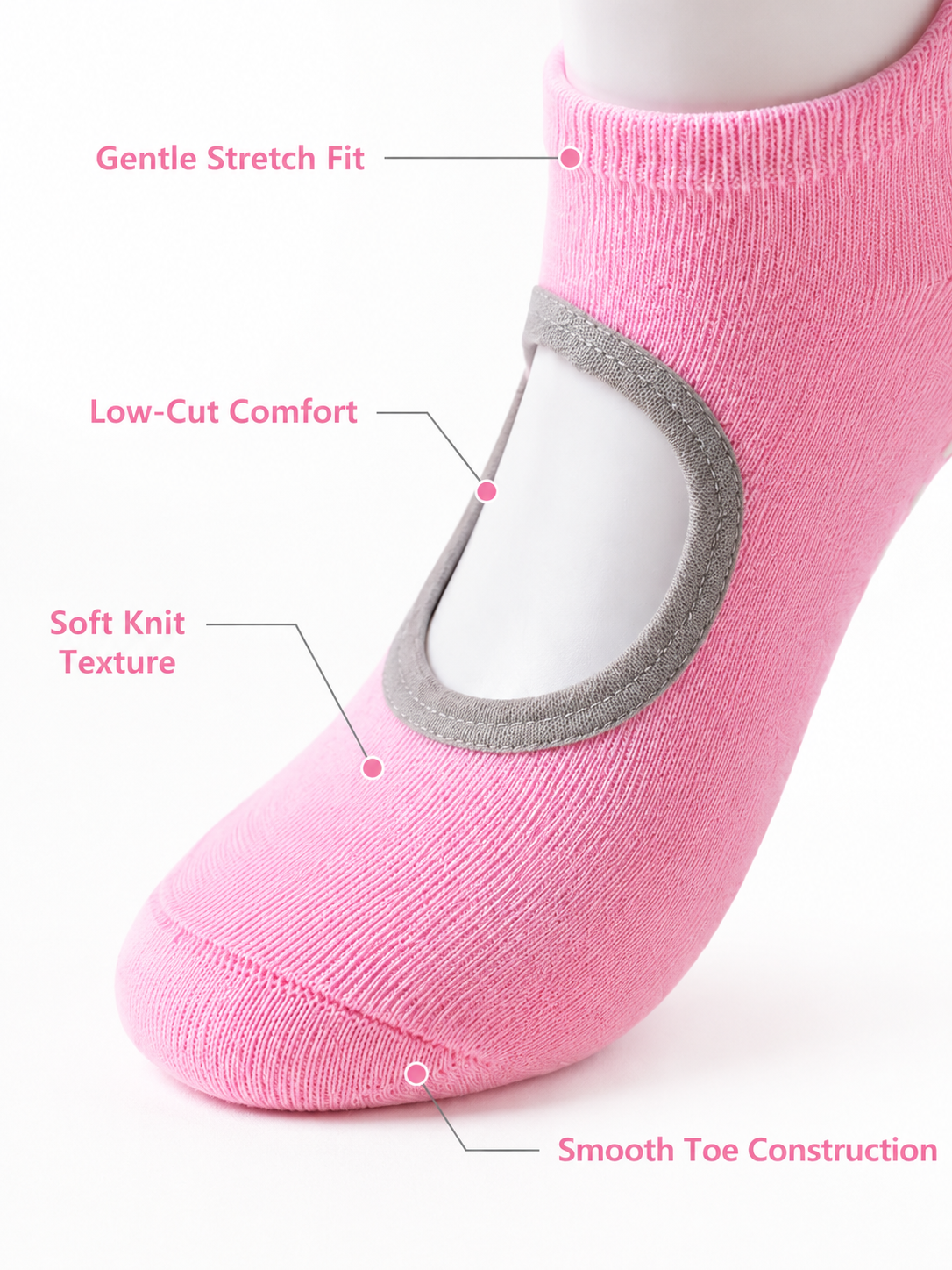 BloomGrip Non Slip Pilates Socks for Women