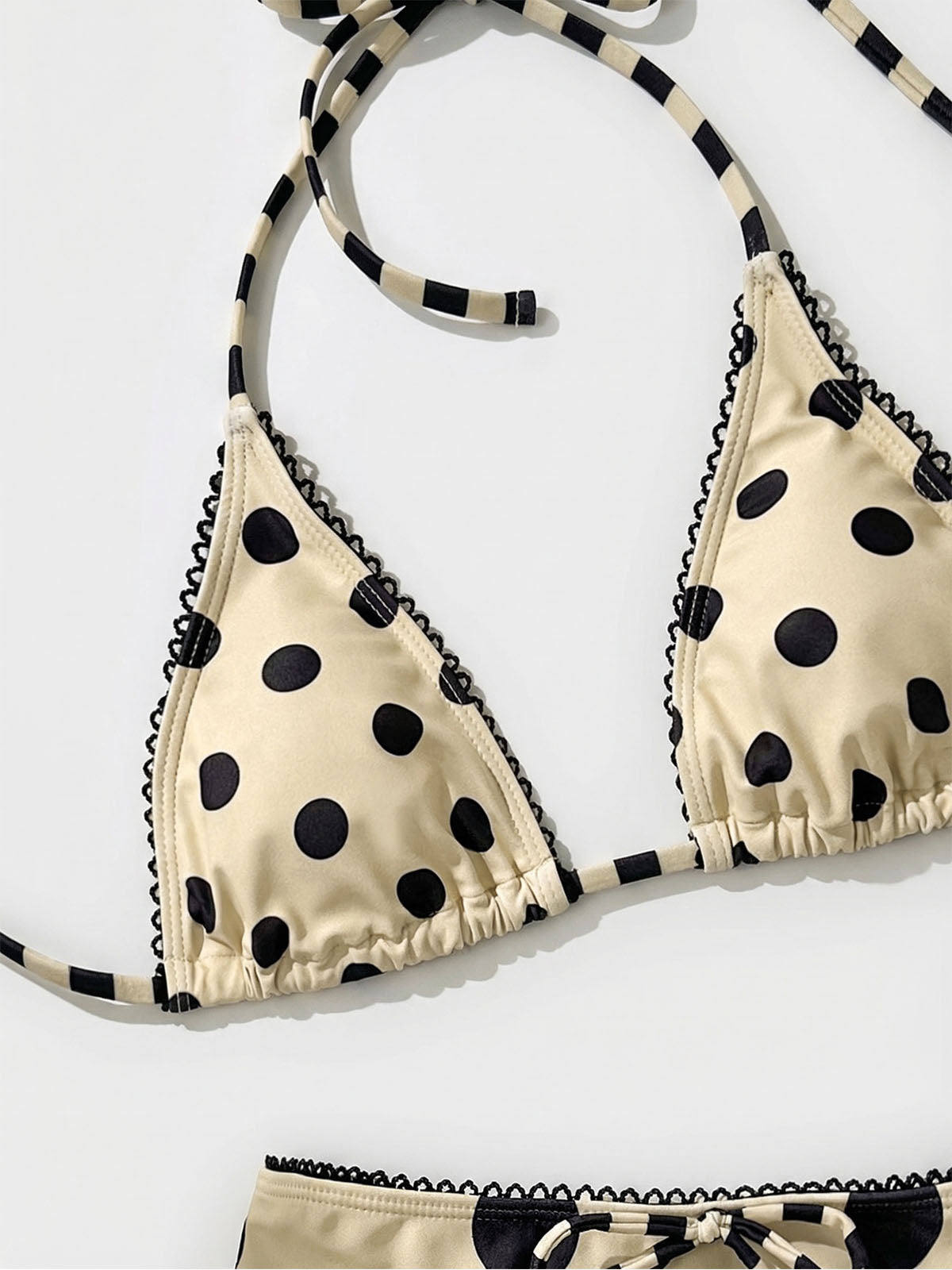 Polka Dot Halter Bikini Set - View 9 | Clistos