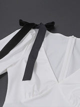 Clistos Puff Sleeve Tie Waist Maxi Dress - View 7 | Clistos