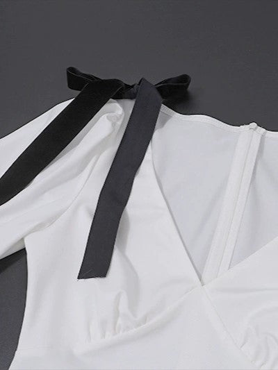 Clistos Puff Sleeve Tie Waist Maxi Dress - View 7 | Clistos