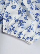 Clistos floral puff sleeve maxi dress - View 10 | Clistos