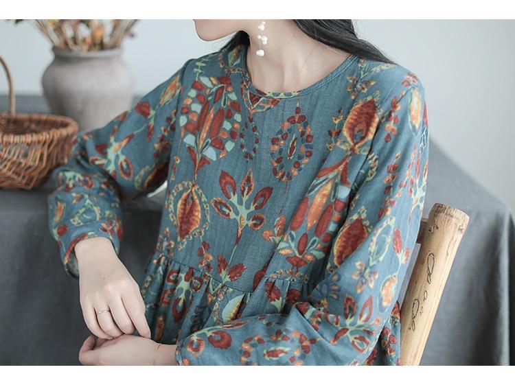 Clistos Retro Floral Midi Dress - View 6 | Clistos
