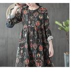 Clistos Retro Floral Midi Dress - View 7 | Clistos