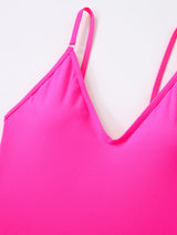 Plunge High Cut Cheeky One Piece Swimsuit - View 9 | Clistos
