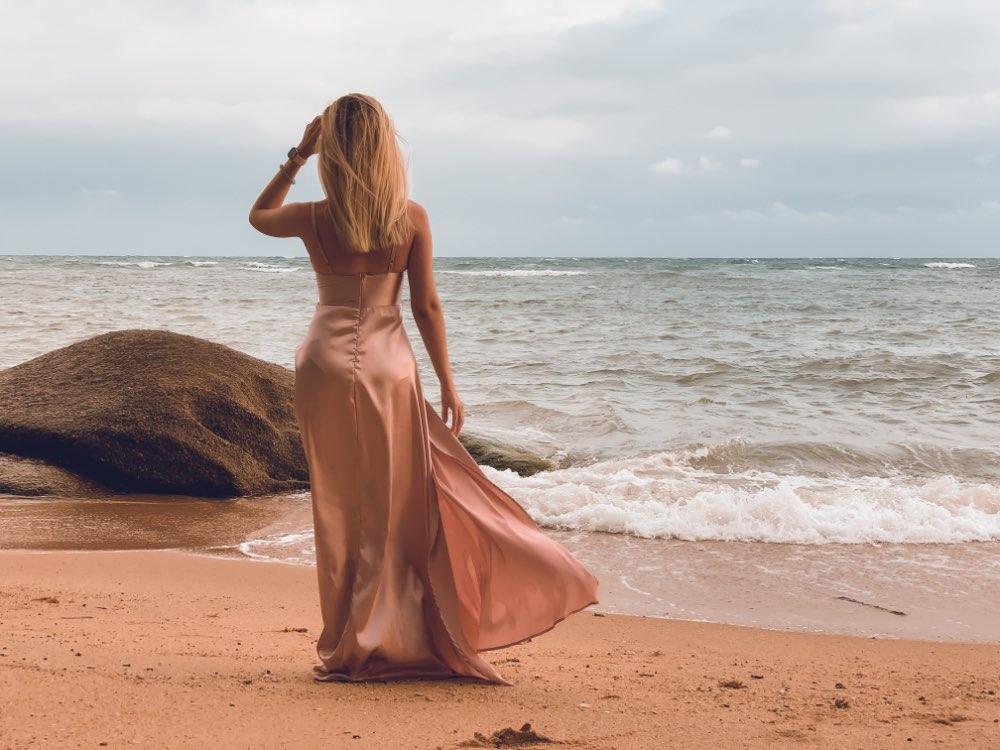 Clistos high split maxi evening dress - View 7 | Clistos