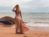 Clistos high split maxi evening dress - View 7 | Clistos