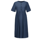 Clistos Button-Down Midi Summer Dress - View 8 | Clistos