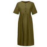 Clistos Button-Down Midi Summer Dress - View 9 | Clistos