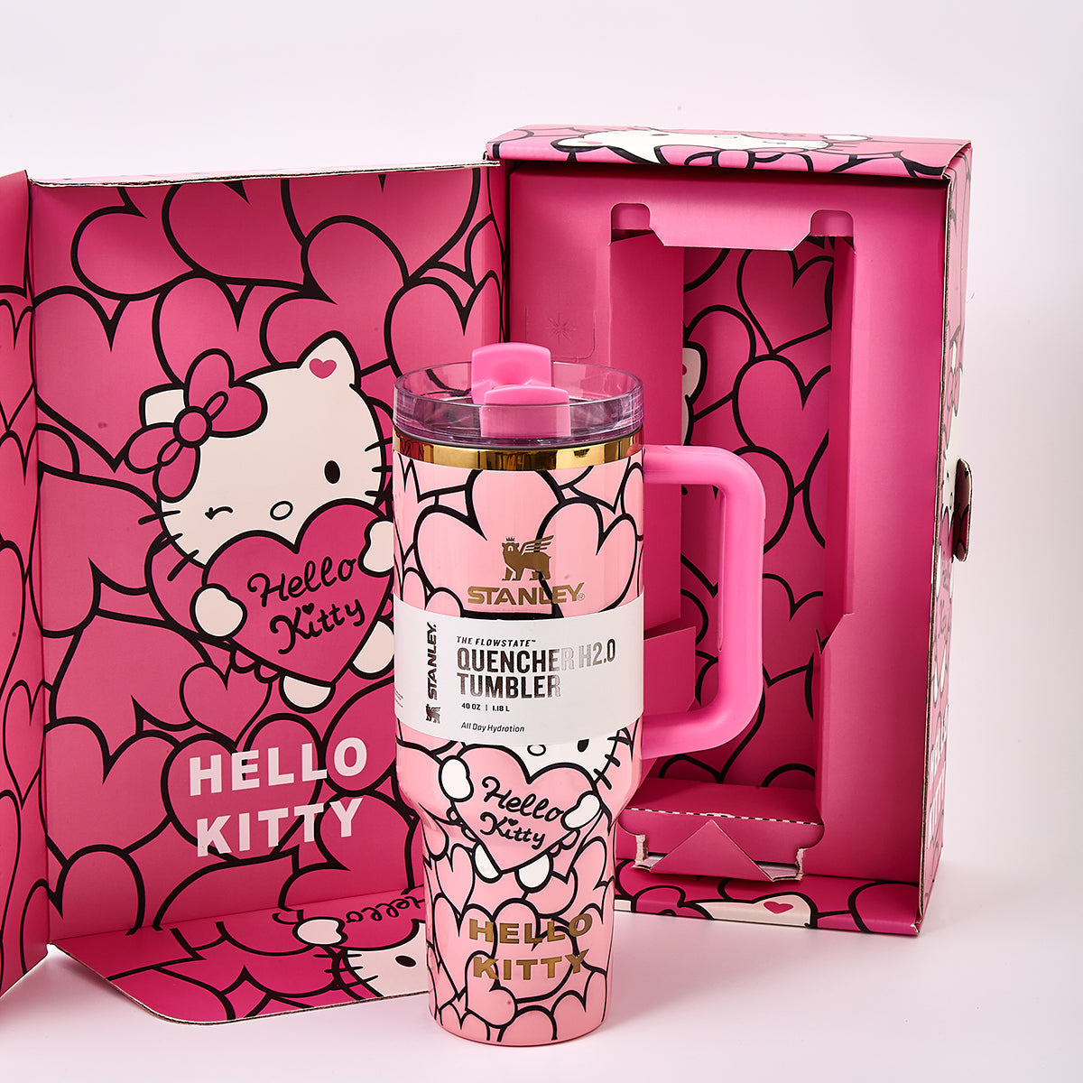 Stanley x Hello Kitty Sweet Hearts Glitter Tumbler - View 11 | Clistos
