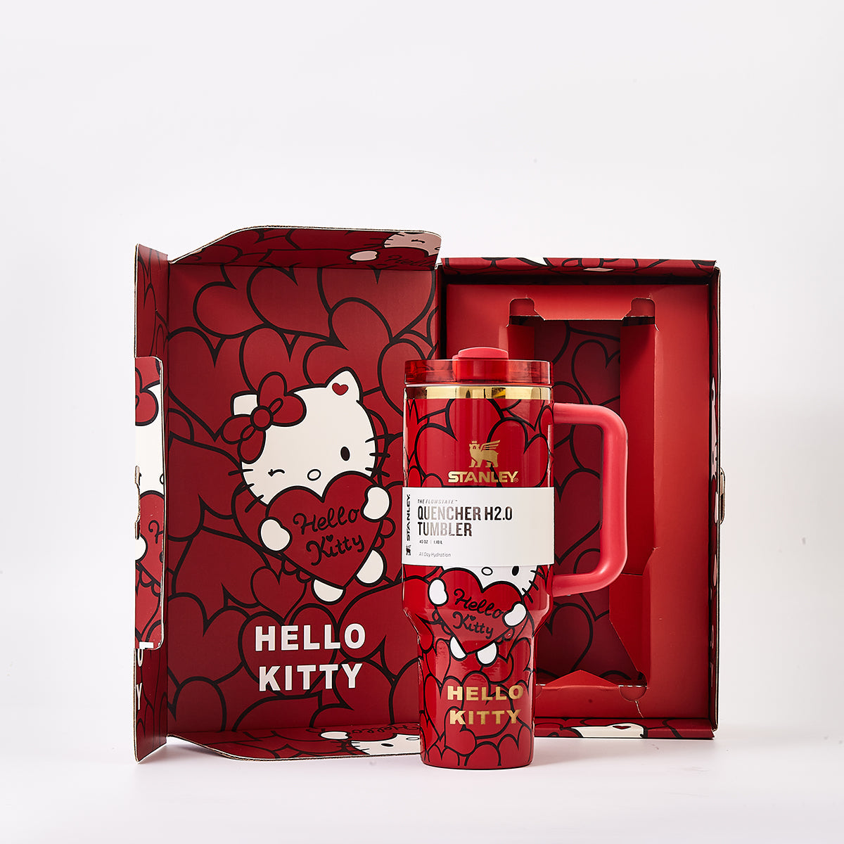 Stanley x Hello Kitty Sweet Hearts Glitter Tumbler - View 9 | Clistos
