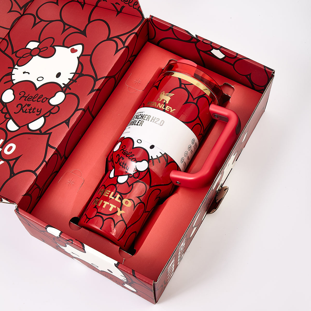 Stanley x Hello Kitty Sweet Hearts Glitter Tumbler - View 10 | Clistos