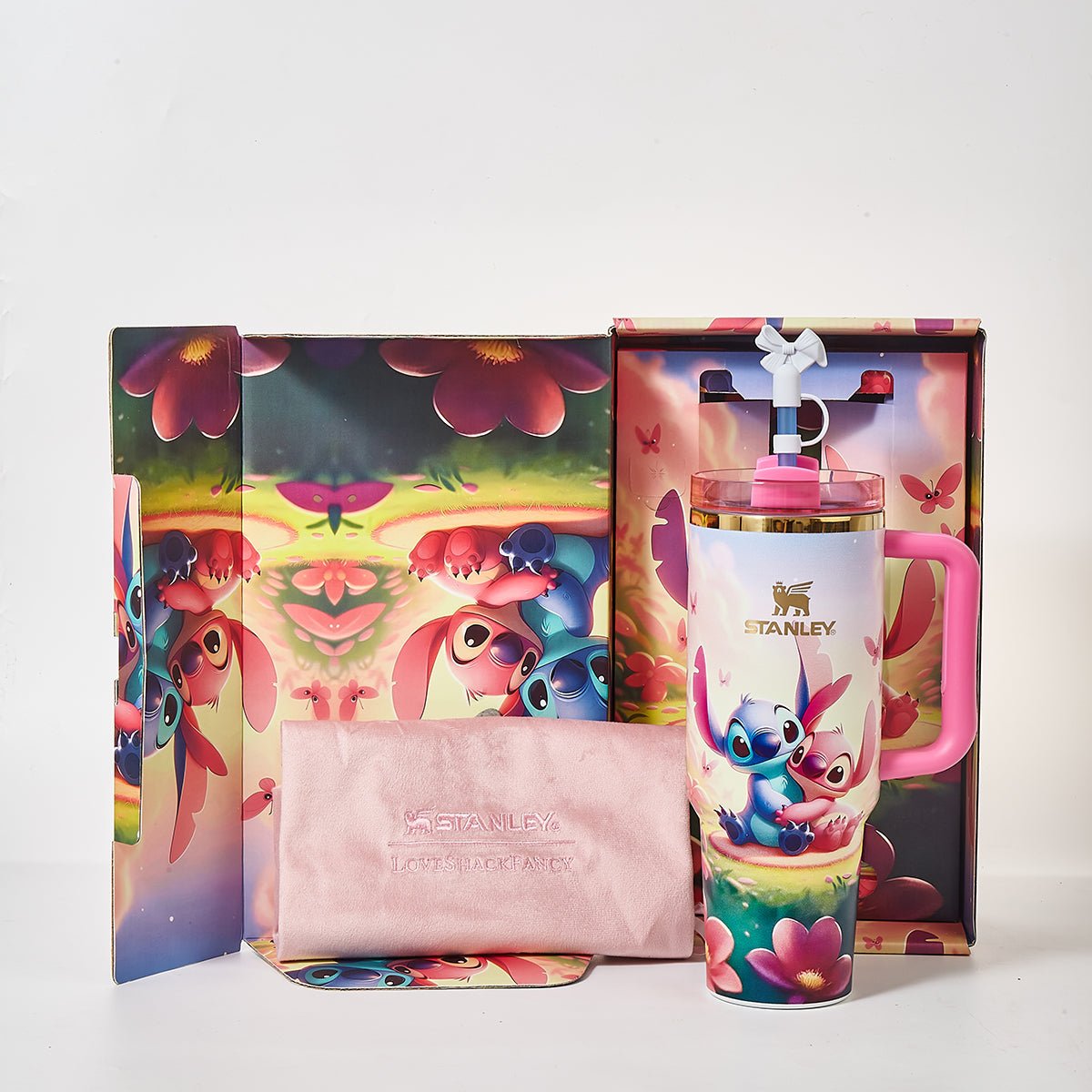 Stanley x Stitch & Angel's Love Garden Tumbler - View 8 | Clistos