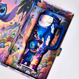 Stanley x Stitch Limited Edition Luminous Tumbler 40 oz in sapphire blue with glow-in-the-dark wizard Stitch artwork - View 7 | Clistos
