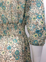 Clistos boho maxi dress with three-quarter sleeves and paisley floral print - View 8 | Clistos