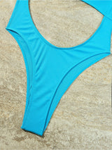 Clistos high leg brazilian cutout ribbed one piece swimsuit - View 6 | Clistos