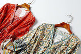 Boho floral bell sleeve mini dress - View 8 | Clistos